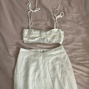 White Princess Polly Ava skirt set